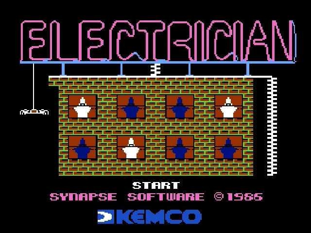 Electrician title screen for Famicom Disk System